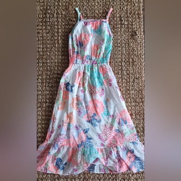 Old Navy Other - Old navy colorfully girl dress sz 8 summer floral lightweight cruise resort